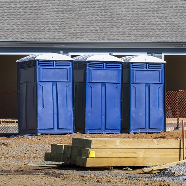 how often are the porta potties cleaned and serviced during a rental period in Bradley FL